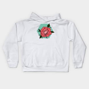 Neon Rose Kids Hoodie